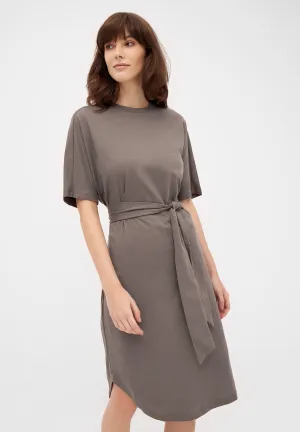 Organic Cotton Jersey Dress LILOU - Taupe Givn Berlin