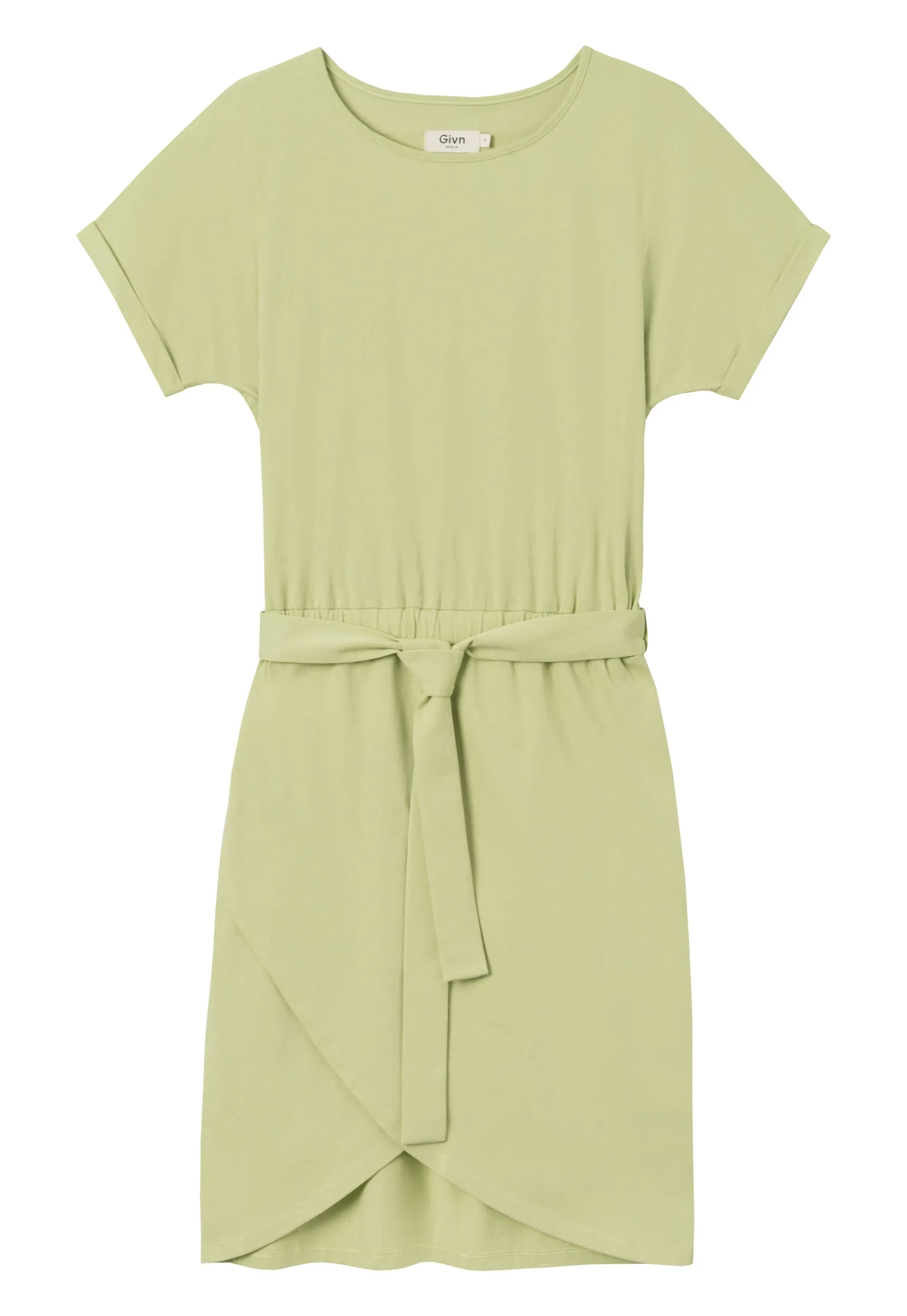 Organic Cotton Jersey Dress YLVA - Matcha Green Givn Berlin