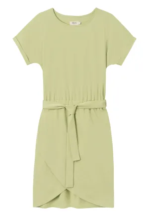 Organic Cotton Jersey Dress YLVA - Matcha Green Givn Berlin