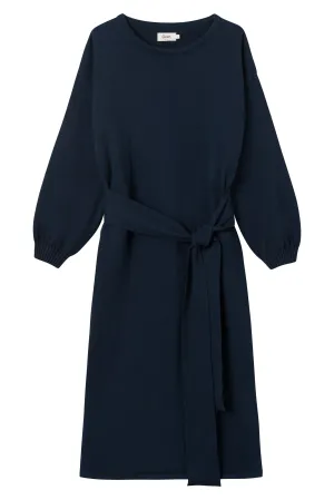 Organic Cotton Knit Dress PIPPA - Midnight Blue Givn Berlin