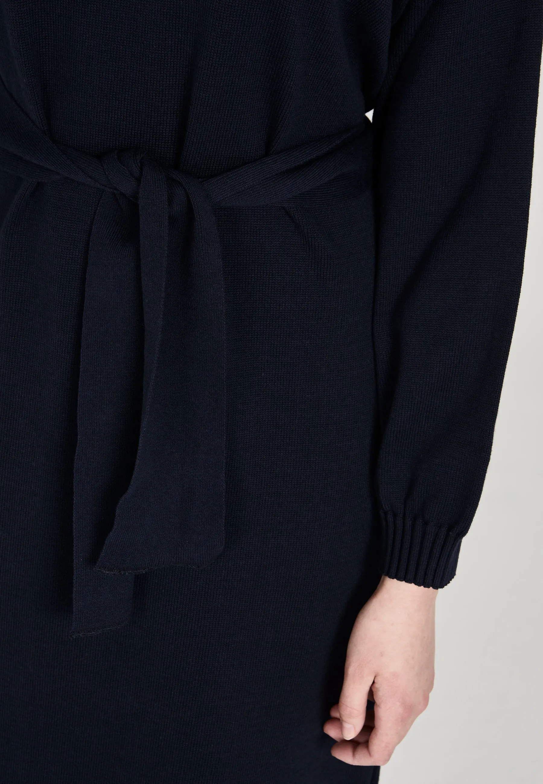 Organic Cotton Knit Dress PIPPA - Midnight Blue Givn Berlin