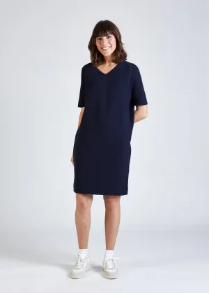 Organic cotton knit dress VALERIE - Blue Givn Berlin