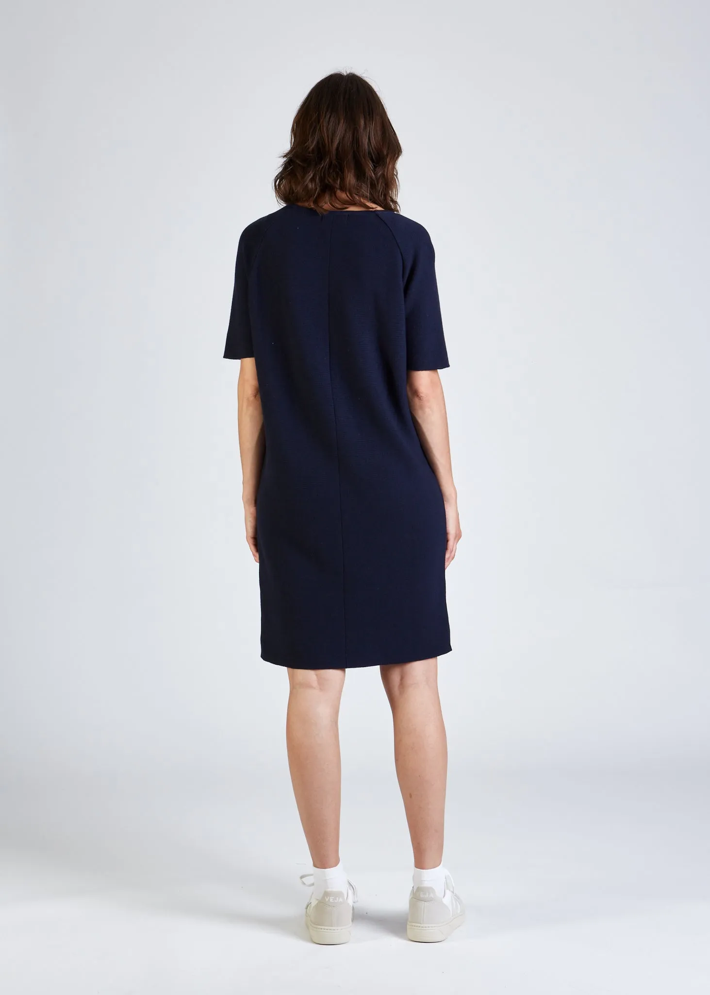 Organic cotton knit dress VALERIE - Blue Givn Berlin