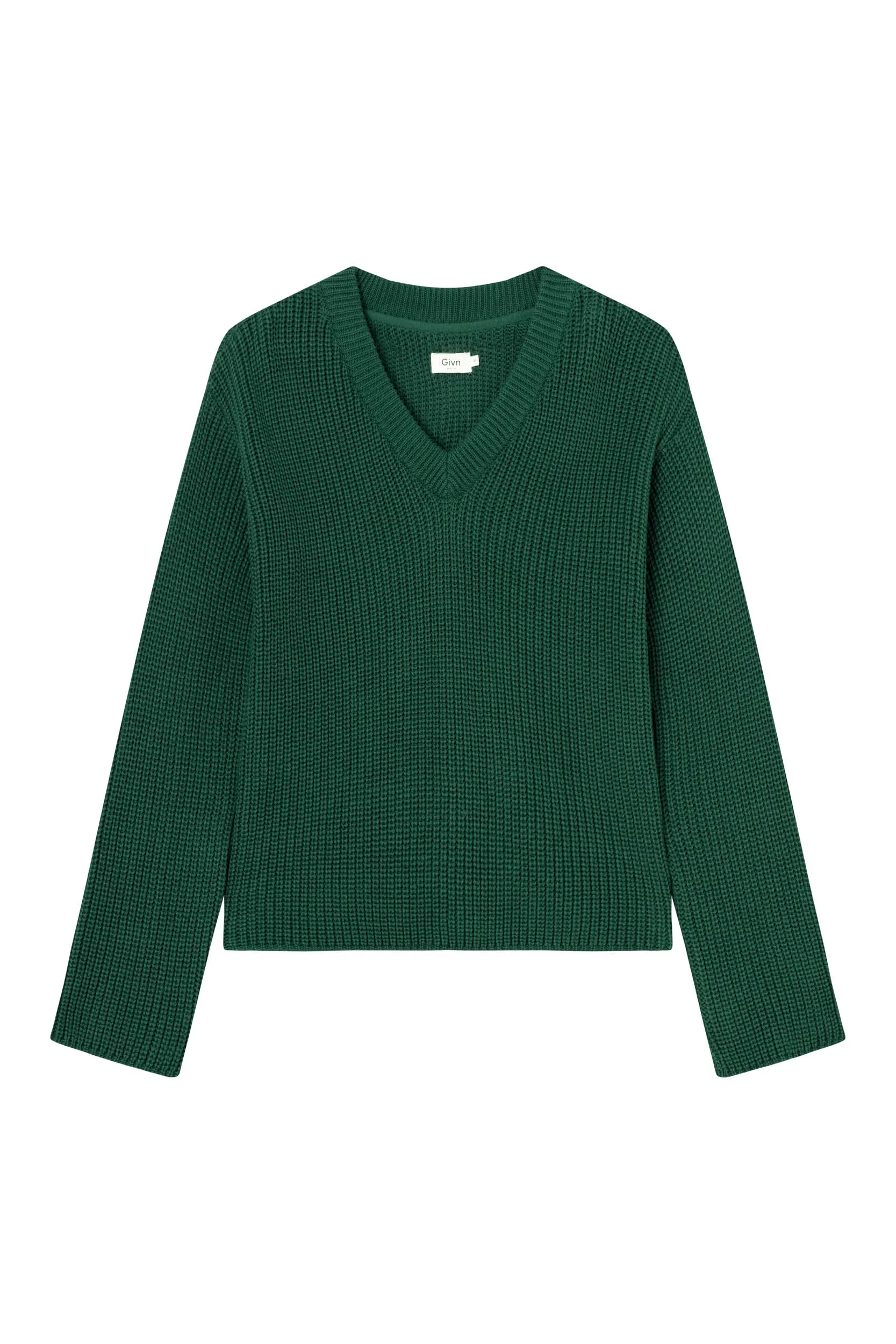 Organic Cotton Knit Sweater ELSA - Cedar Green Givn Berlin