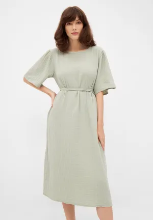 Organic Cotton Muslin Dress ALVA - Sage Givn Berlin