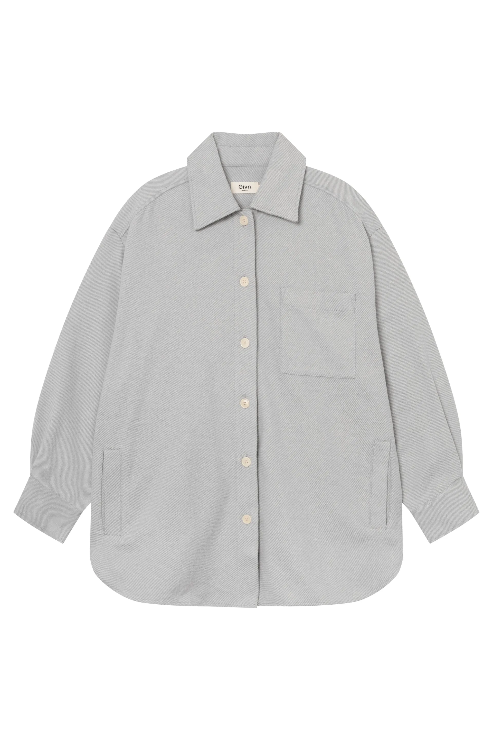 Organic Cotton Overshirt FILIA - Light Grey Givn Berlin