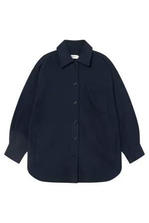 Organic Cotton Overshirt FILIA - Midnight Blue Givn Berlin