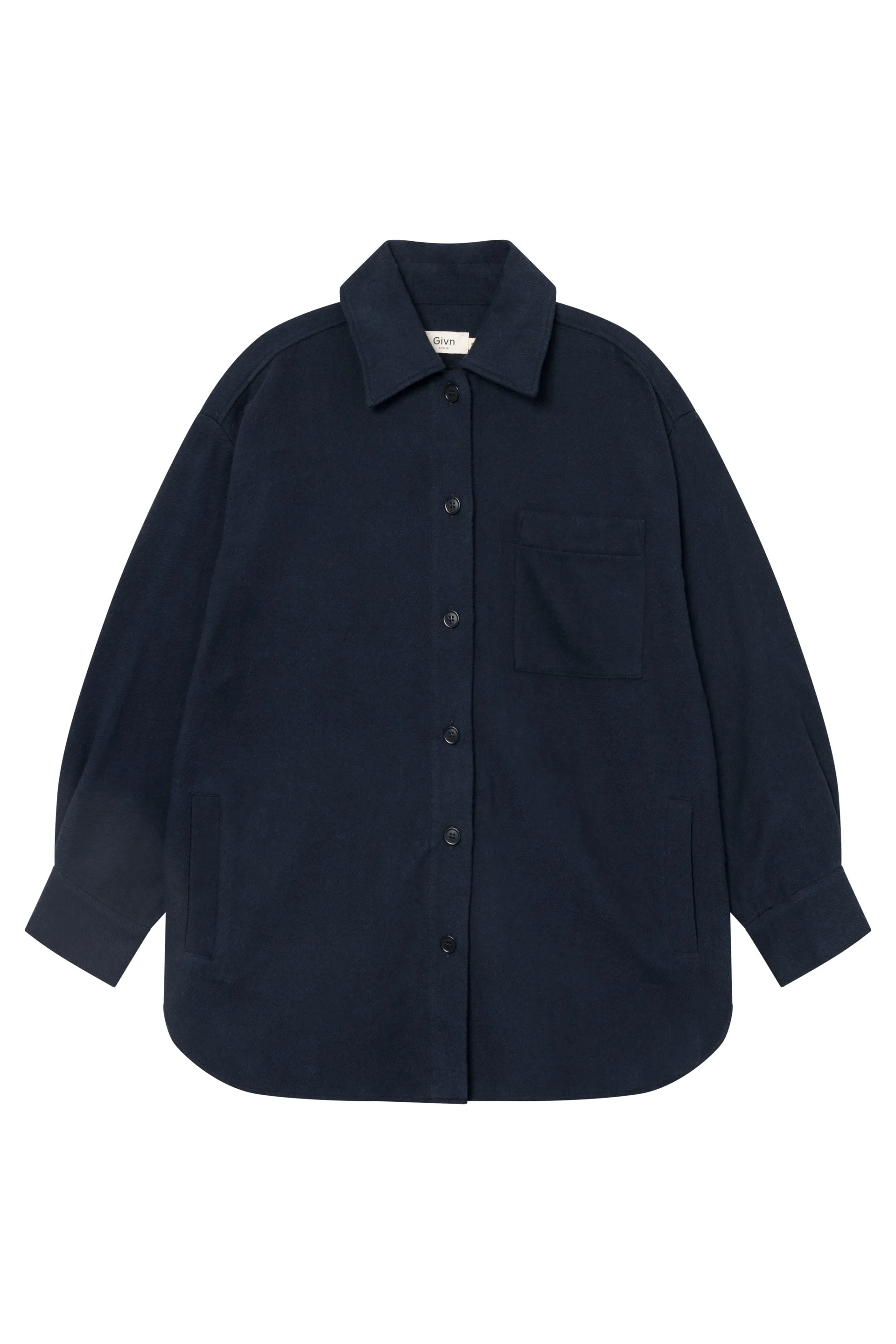 Organic Cotton Overshirt FILIA - Midnight Blue Givn Berlin