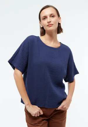Oversized blouse GBPINA out of organic cotton muslin Givn Berlin
