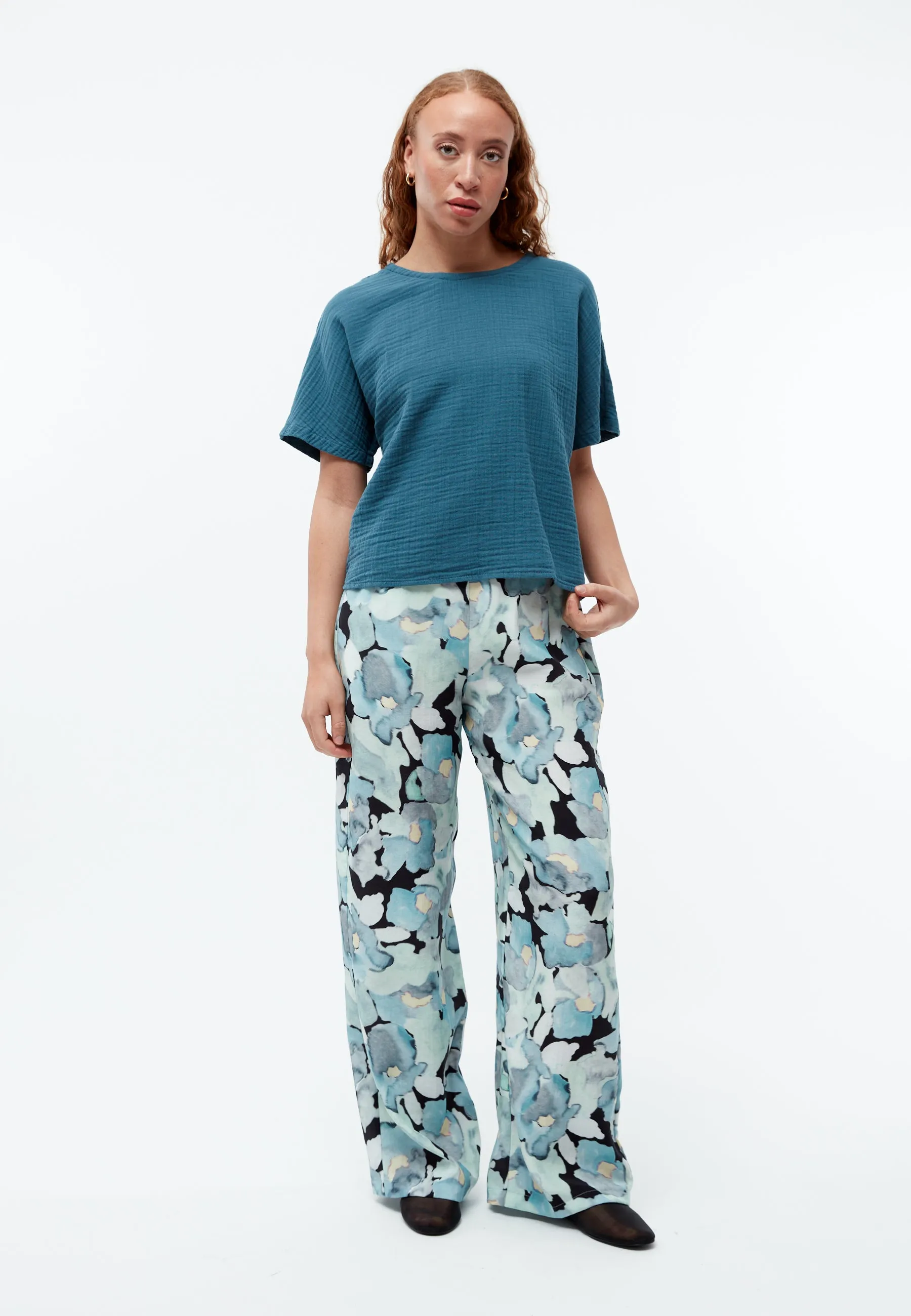 Oversized blouse GBPINA out of organic cotton muslin Givn Berlin