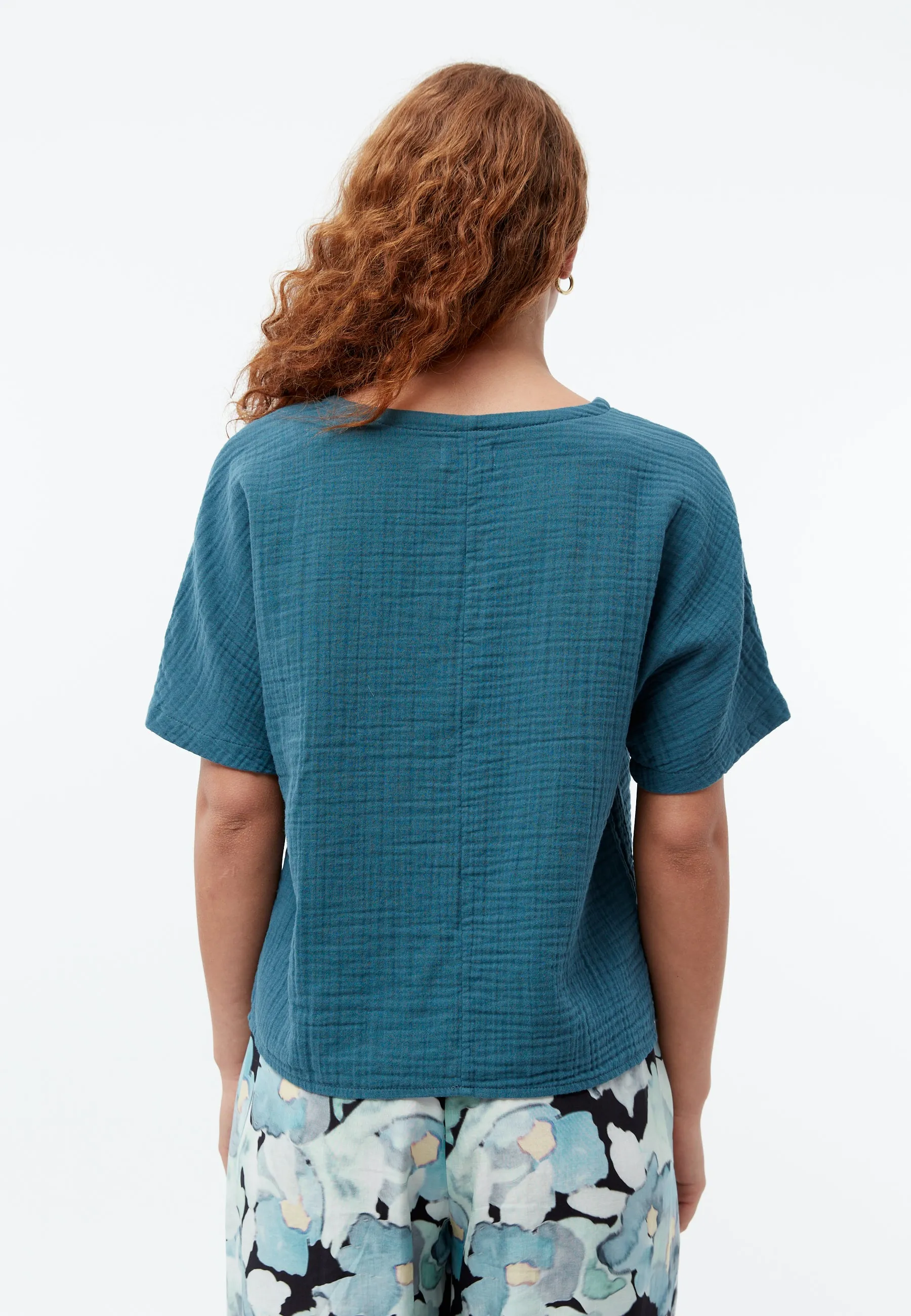 Oversized blouse GBPINA out of organic cotton muslin Givn Berlin