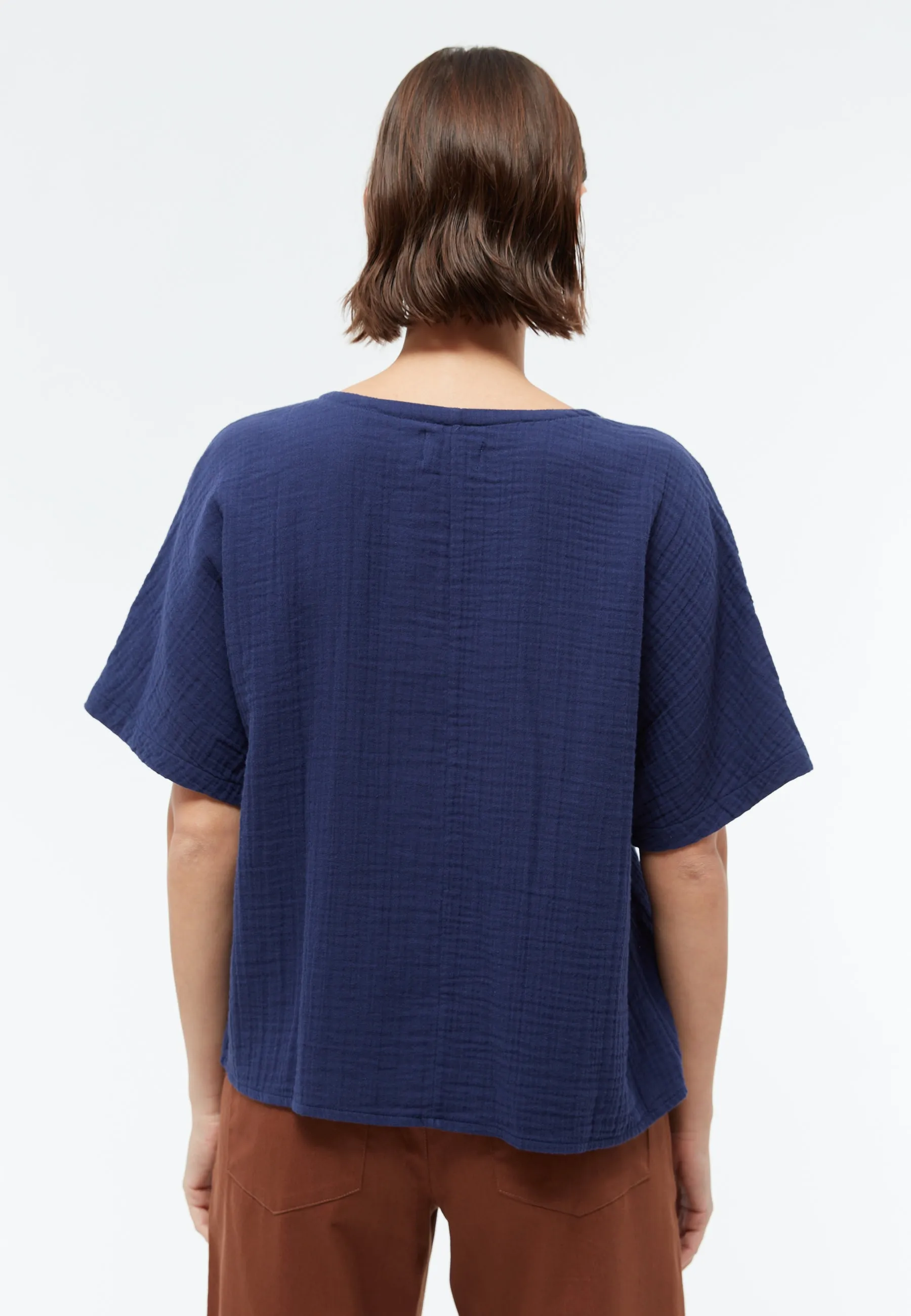 Oversized blouse GBPINA out of organic cotton muslin Givn Berlin