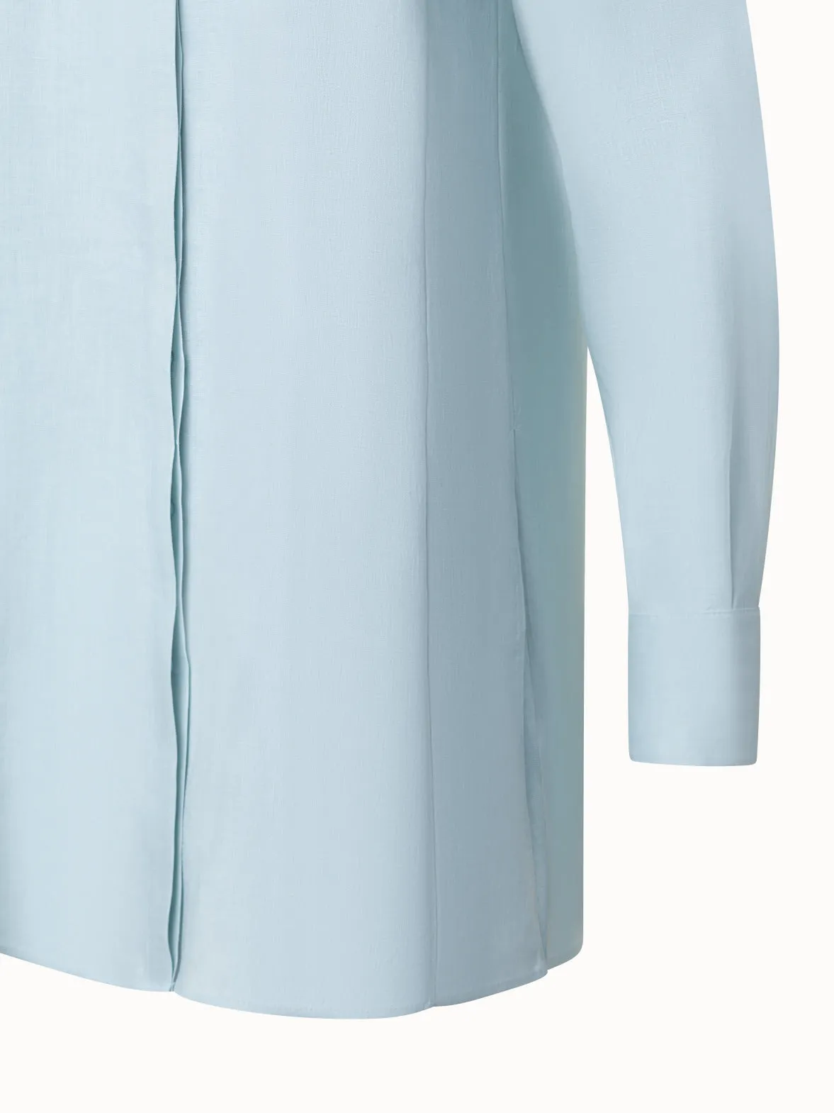 Oversized Linen Tunic Blouse Akris