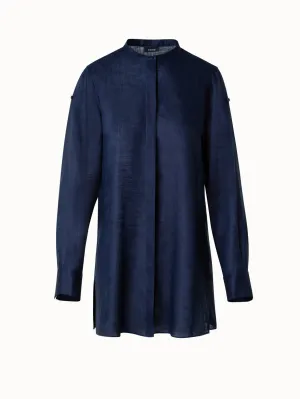 Oversized Linen Tunic Blouse Akris