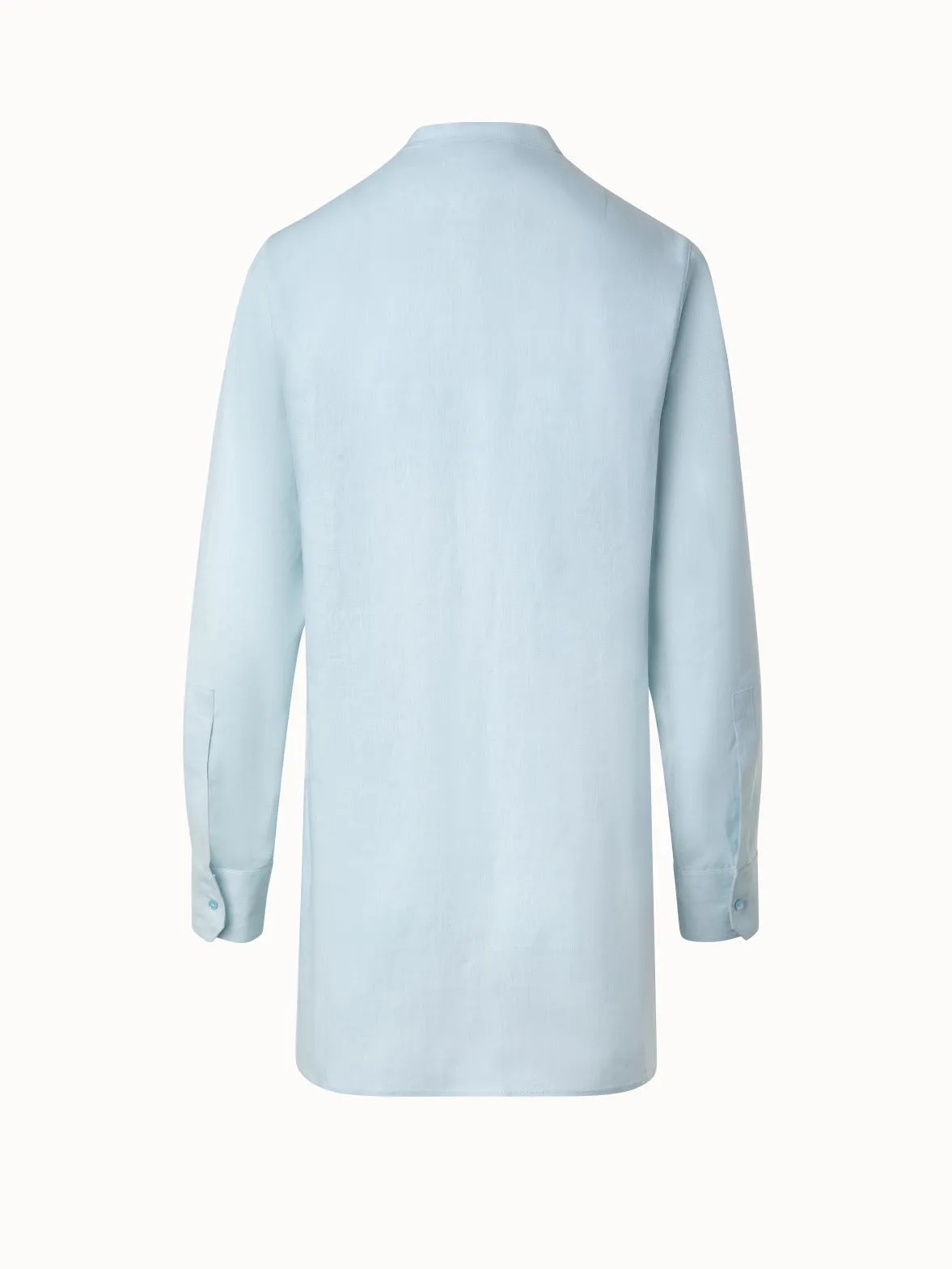 Oversized Linen Tunic Blouse Akris
