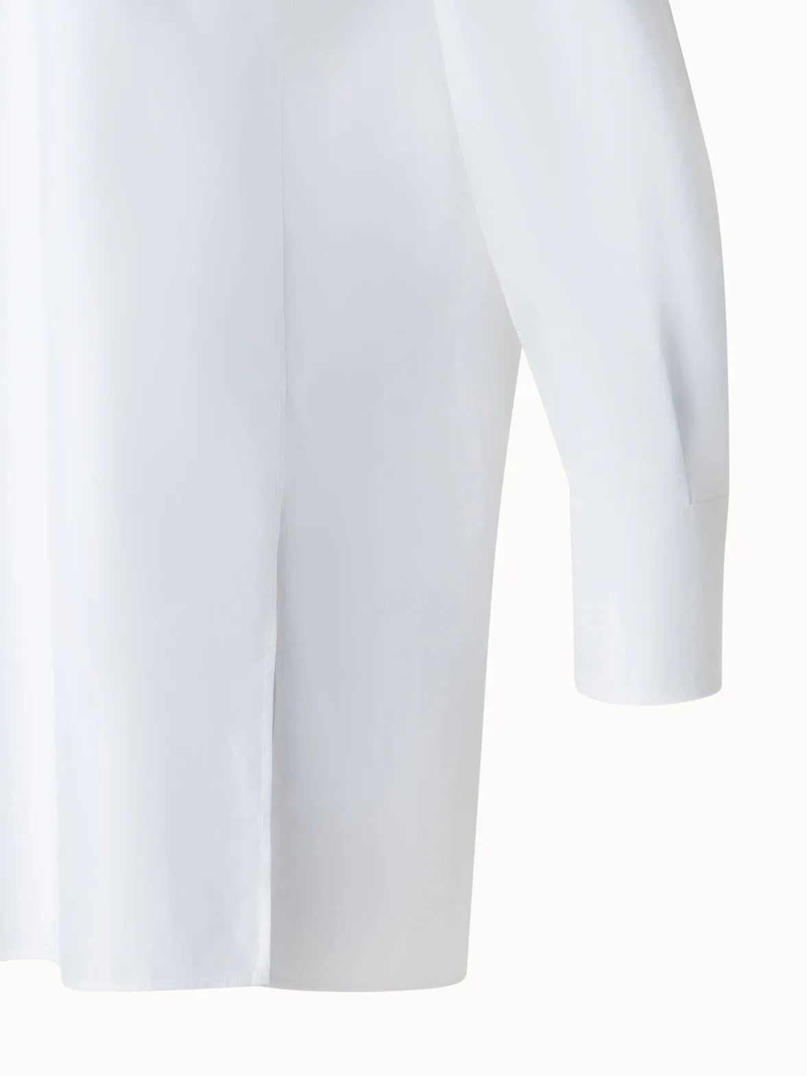 Oversized Shirt in Pleated Cotton Voile Akris