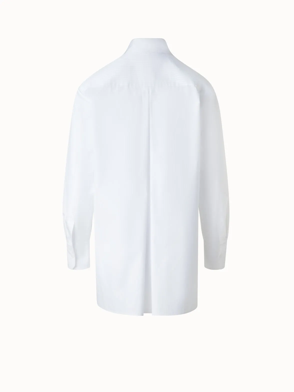 Oversized Shirt in Pleated Cotton Voile Akris