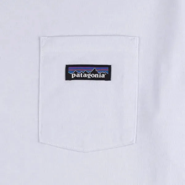 Patagonia P-6 Label Pocket Responsibili-Tee White