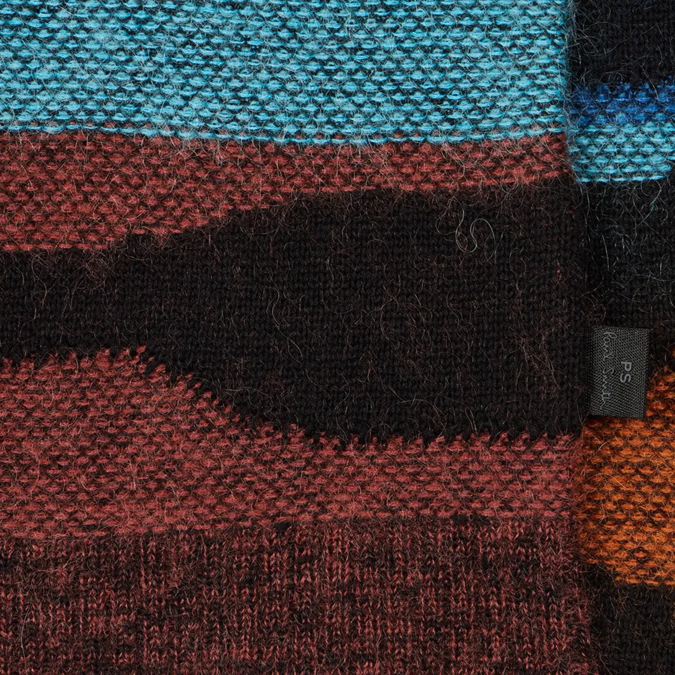 Paul Smith Multi-Wave Stripe Cotton-Mohair Sweater Multicolour