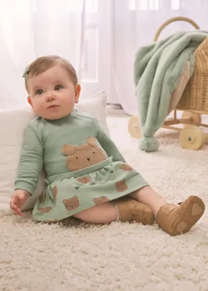 Plush Baby Girls Dress Newborn | Mayoral