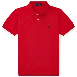 Polo Ralph Lauren Boy Short Sleeved Polo Custom Fit Red