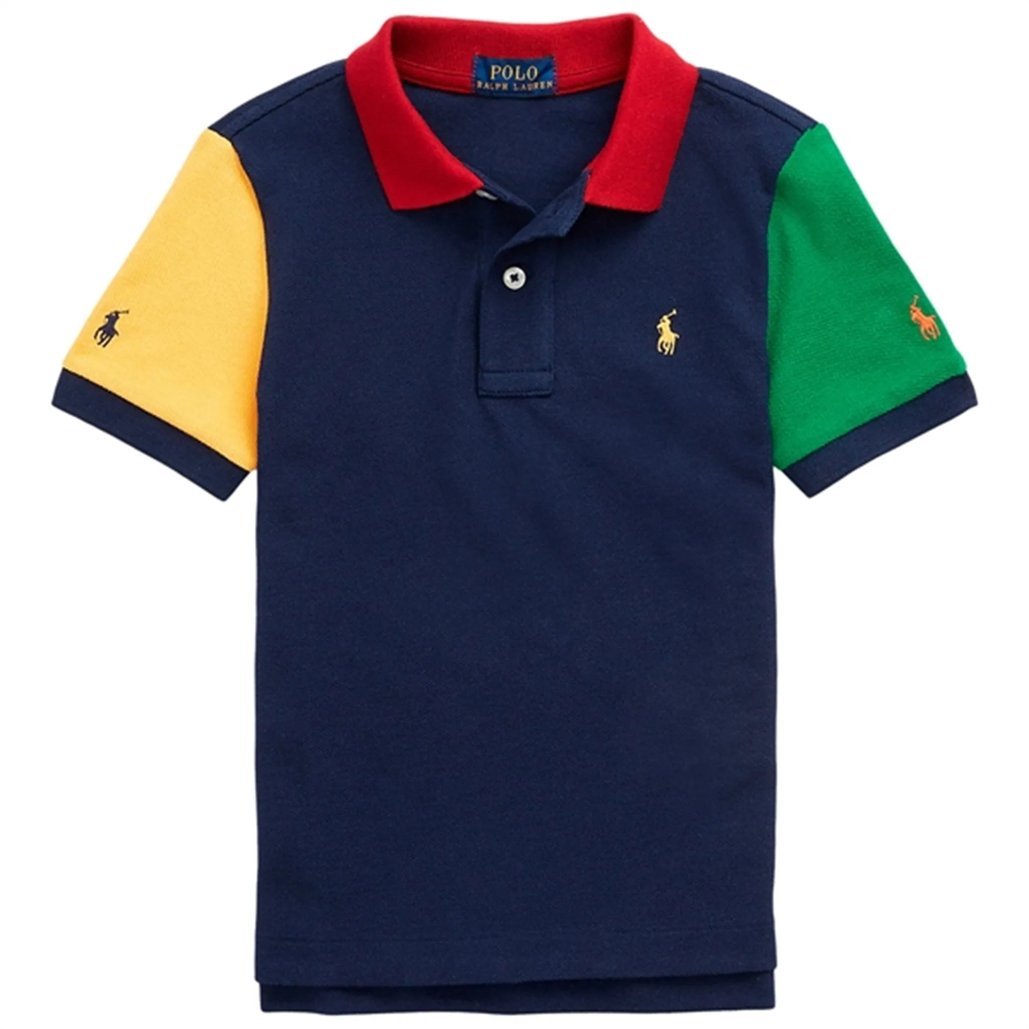 Polo Ralph Lauren Boy Short Sleeved Polo French Navy Multi
