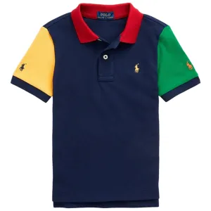 Polo Ralph Lauren Boy Short Sleeved Polo French Navy Multi