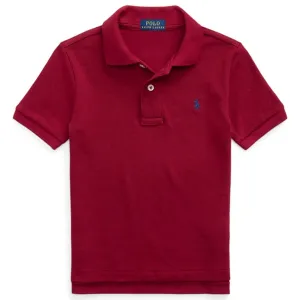 Polo Ralph Lauren Boy Short Sleeved Polo Holiday Red