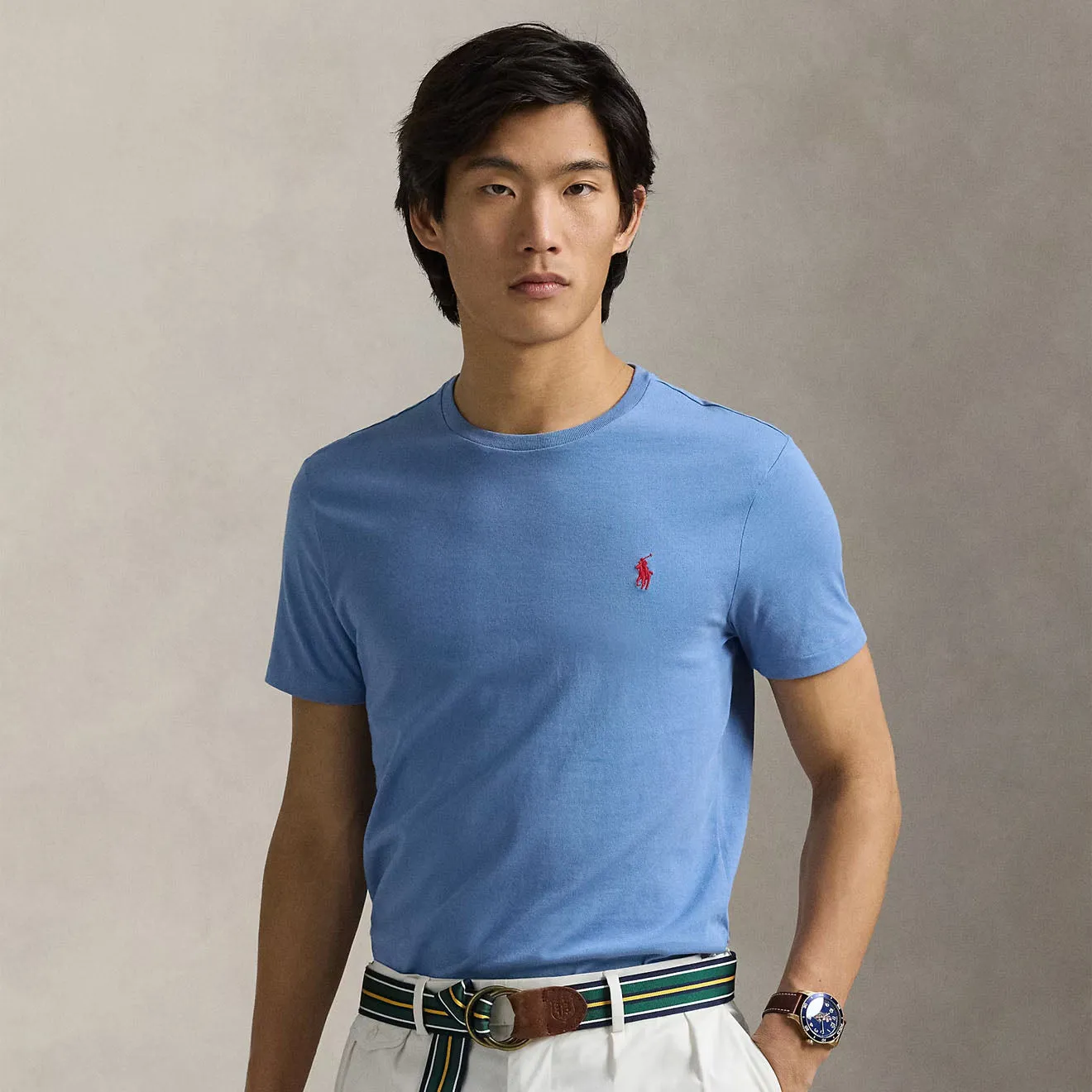Polo Ralph Lauren Custom Slim Crewneck T-Shirt Campus Blue