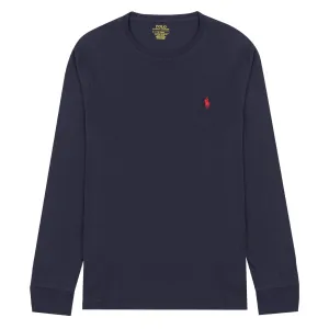 Polo Ralph Lauren Custom Slim Fit Cotton LS T-Shirt Ink Navy