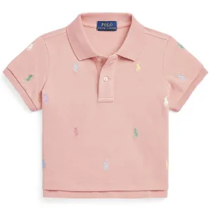 Polo Ralph Lauren Girl Short Sleeved Crop Polo Adirondack Rose