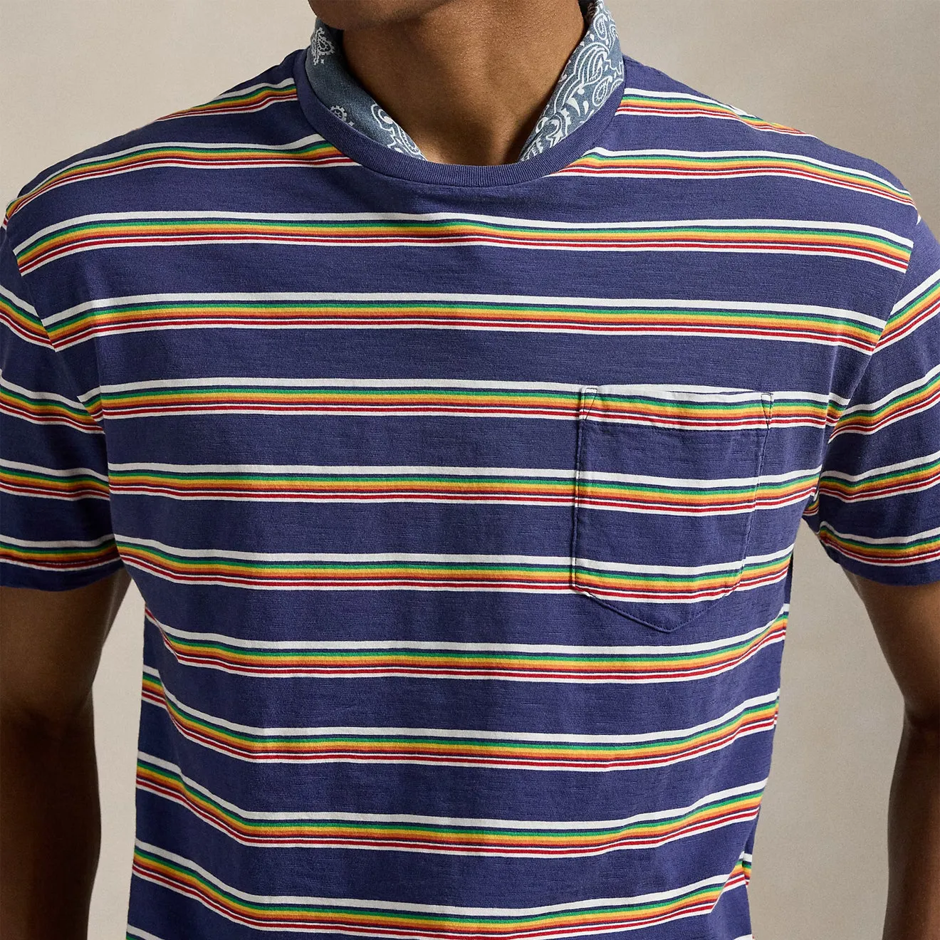 Polo Ralph Lauren Short Sleeve T Shirt Classic New Classic Navy Multi