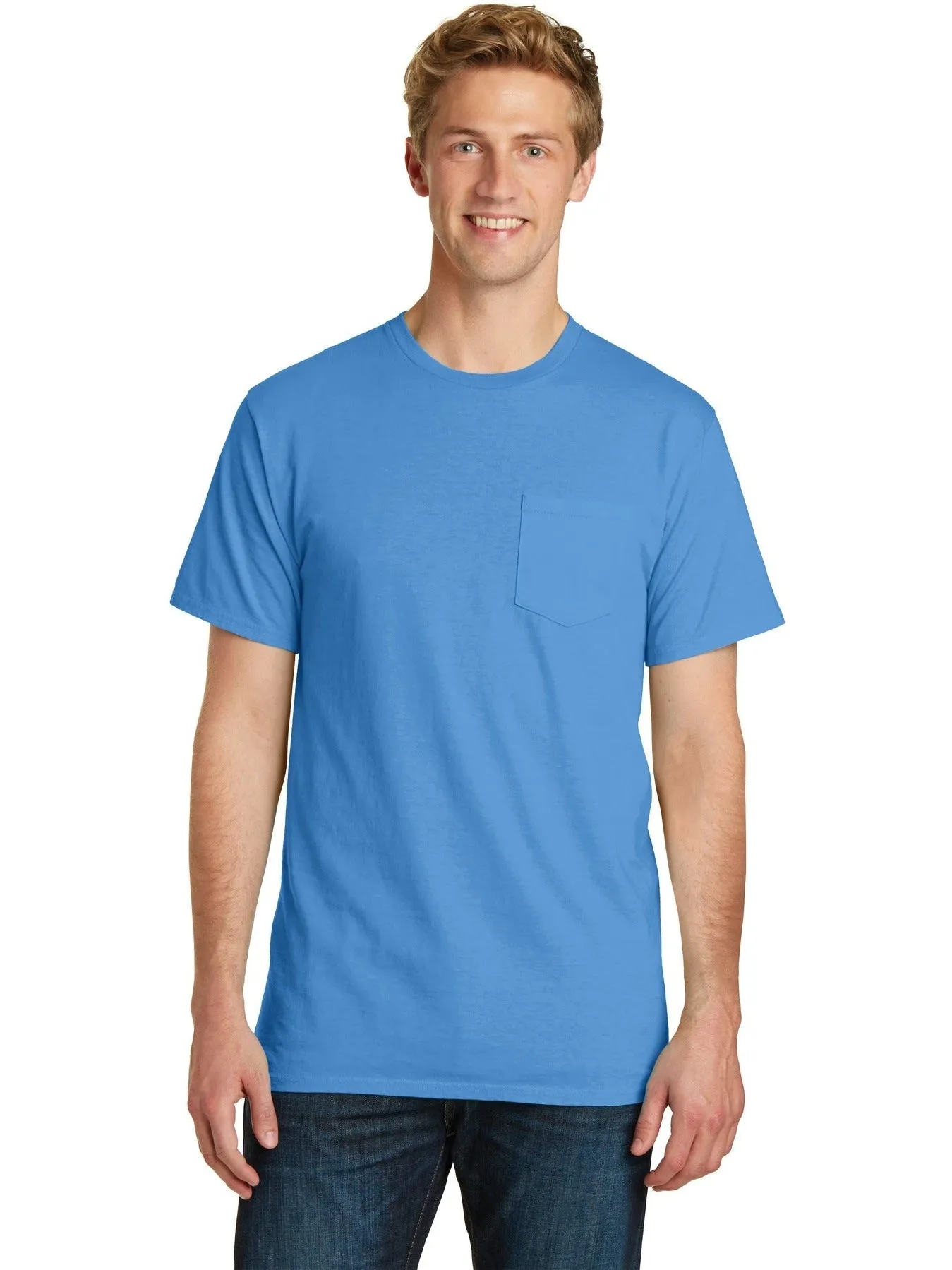 Port & Company Beach Wash Garment-Dyed Pocket Tee