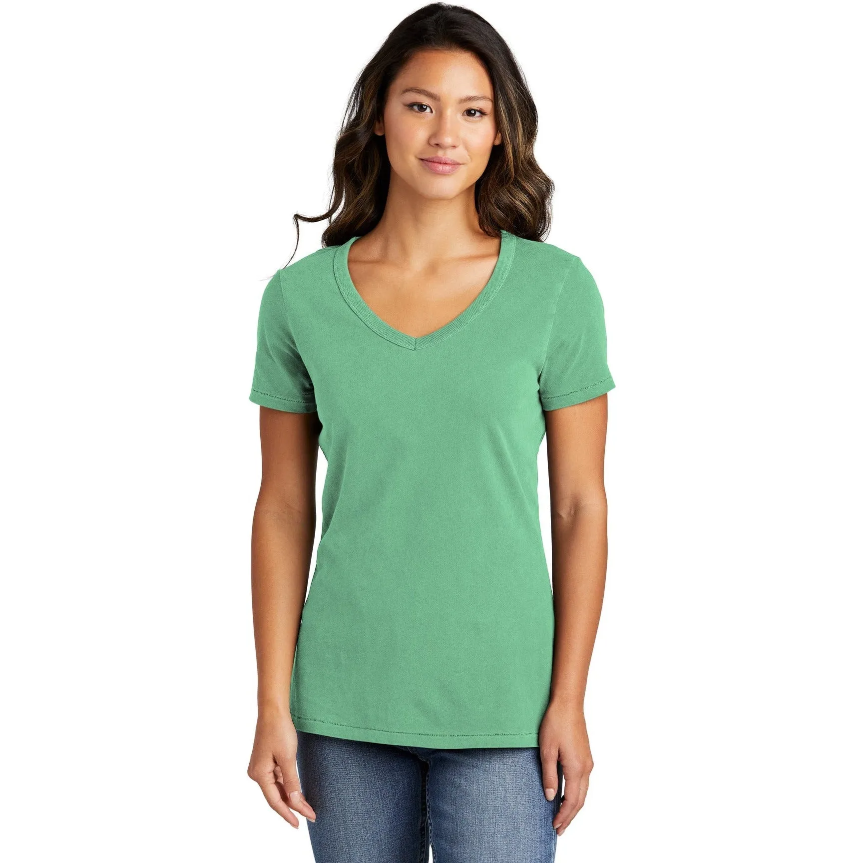 Port & Company Ladies Beach Wash Garment-Dyed V-Neck Tee