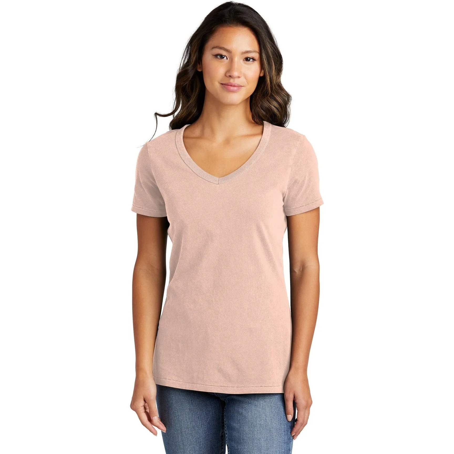 Port & Company Ladies Beach Wash Garment-Dyed V-Neck Tee