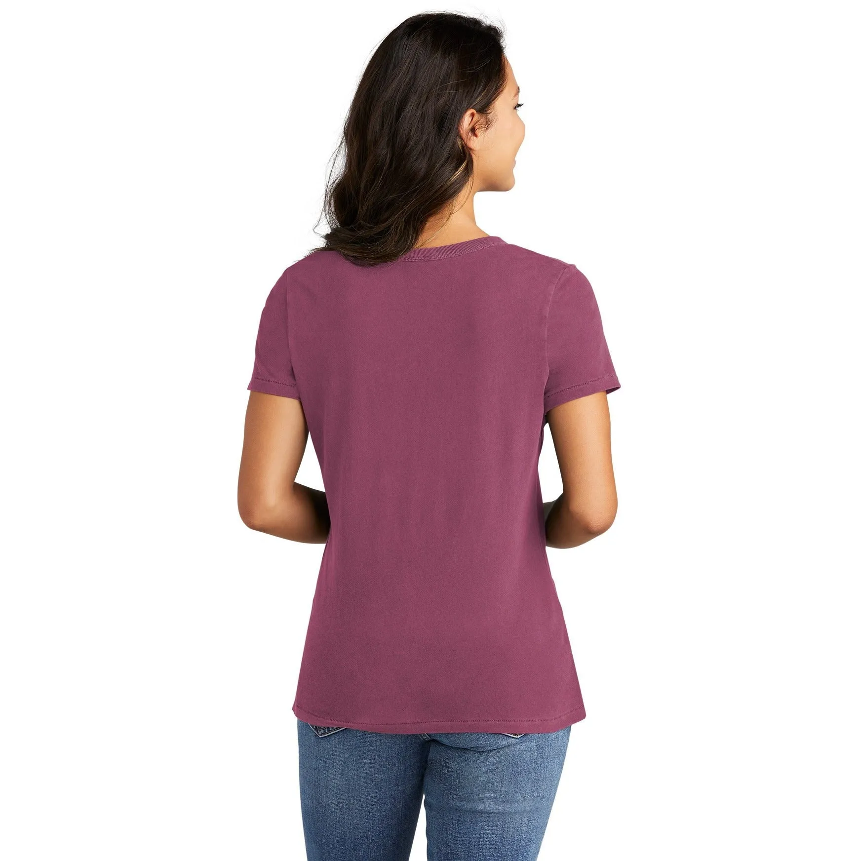Port & Company Ladies Beach Wash Garment-Dyed V-Neck Tee