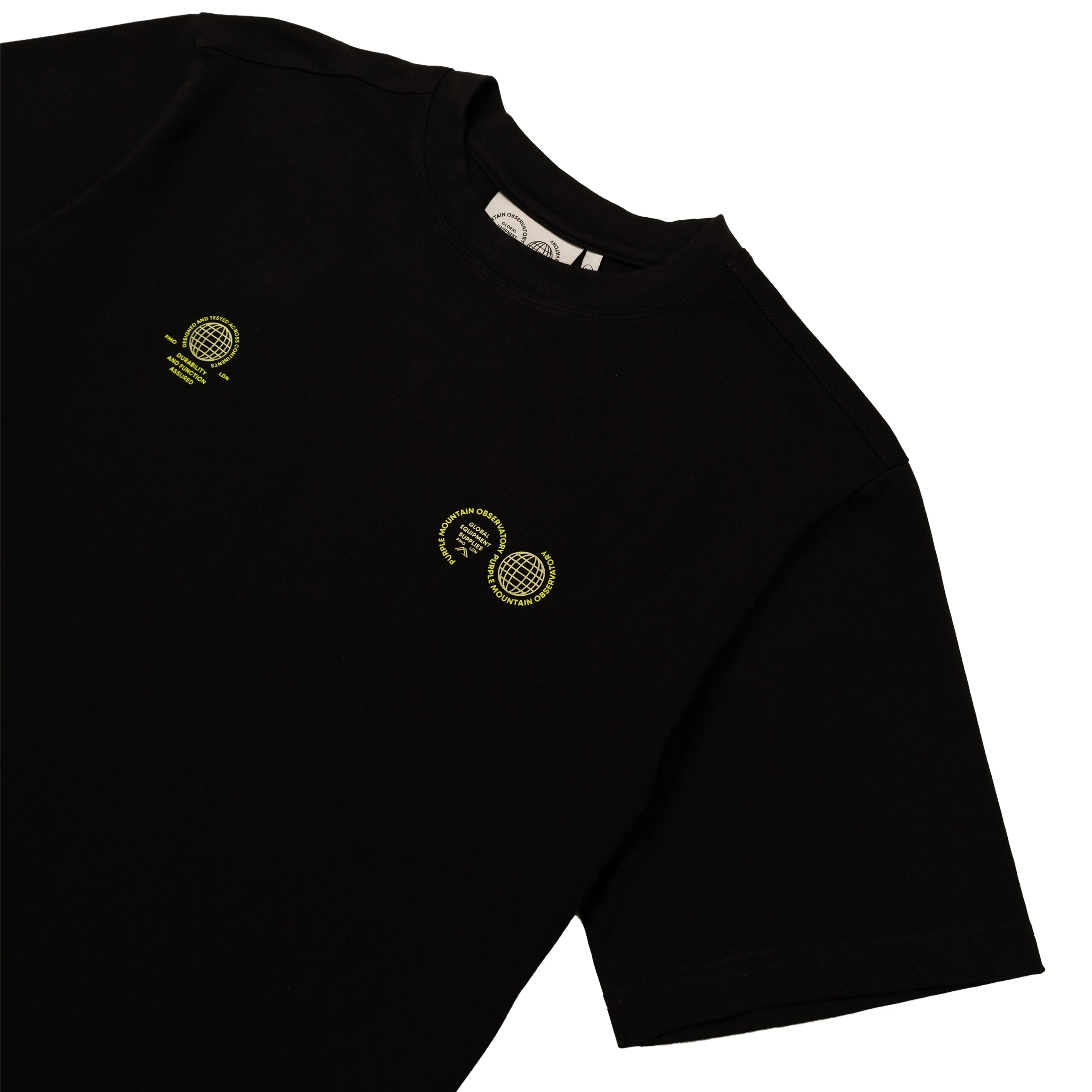 Purple Mountain Observatory Globe S/S Tee Black