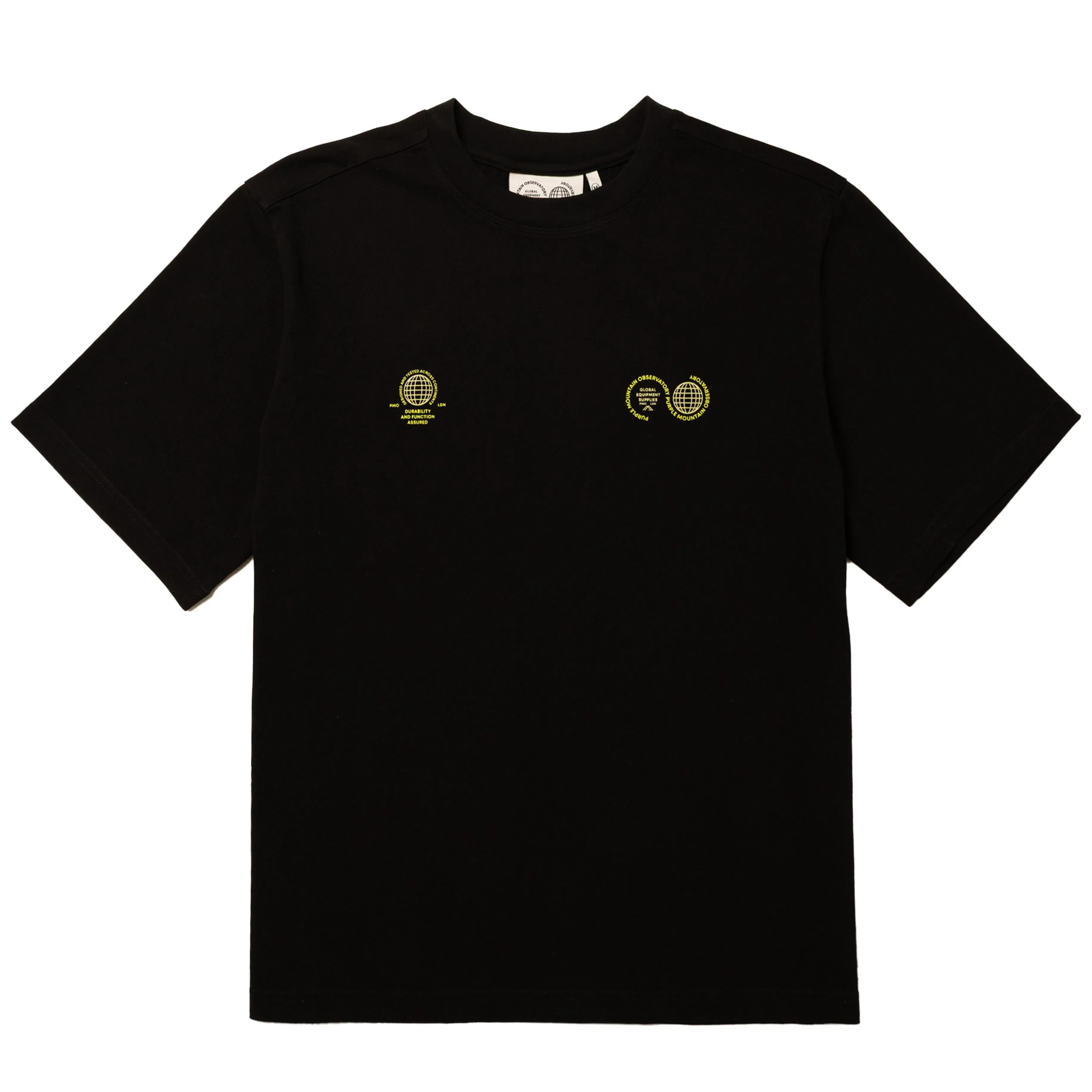 Purple Mountain Observatory Globe S/S Tee Black