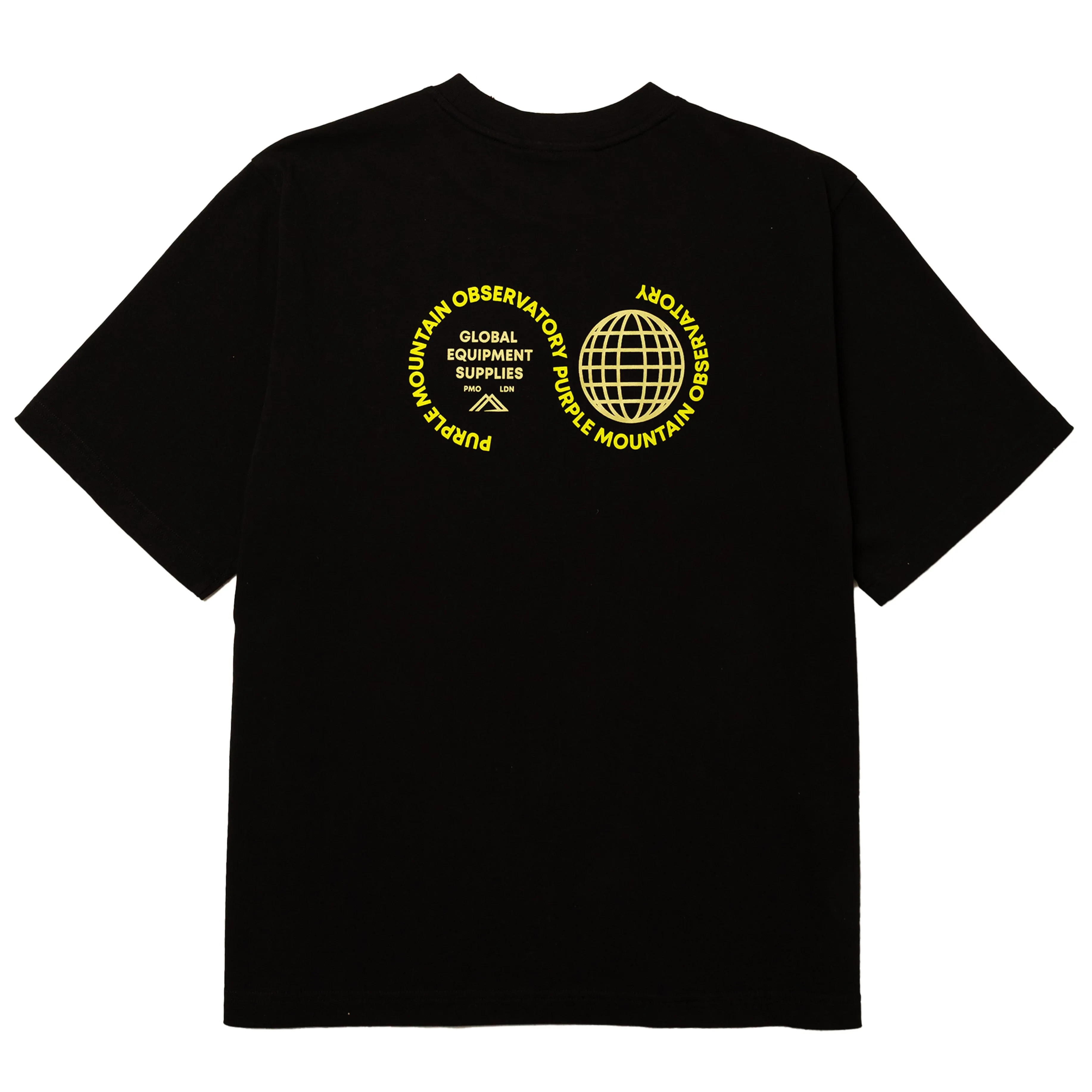 Purple Mountain Observatory Globe S/S Tee Black