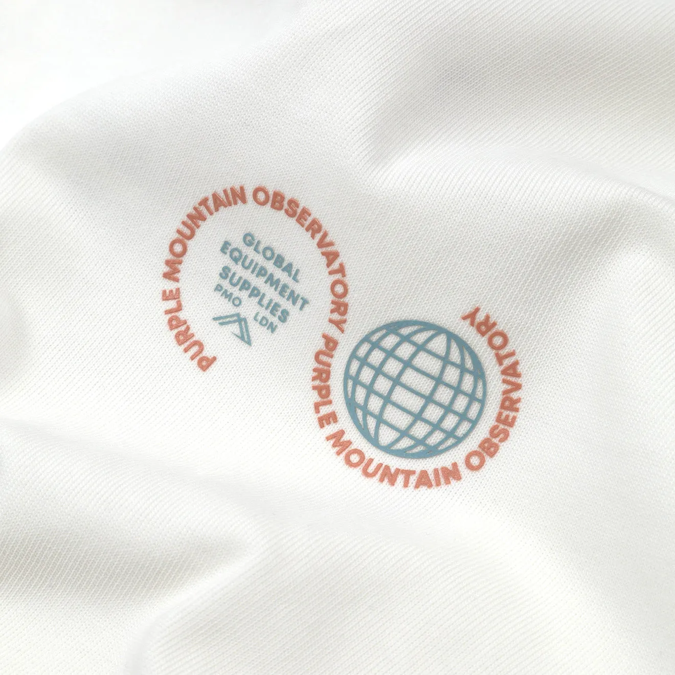 Purple Mountain Observatory Globe Tee White