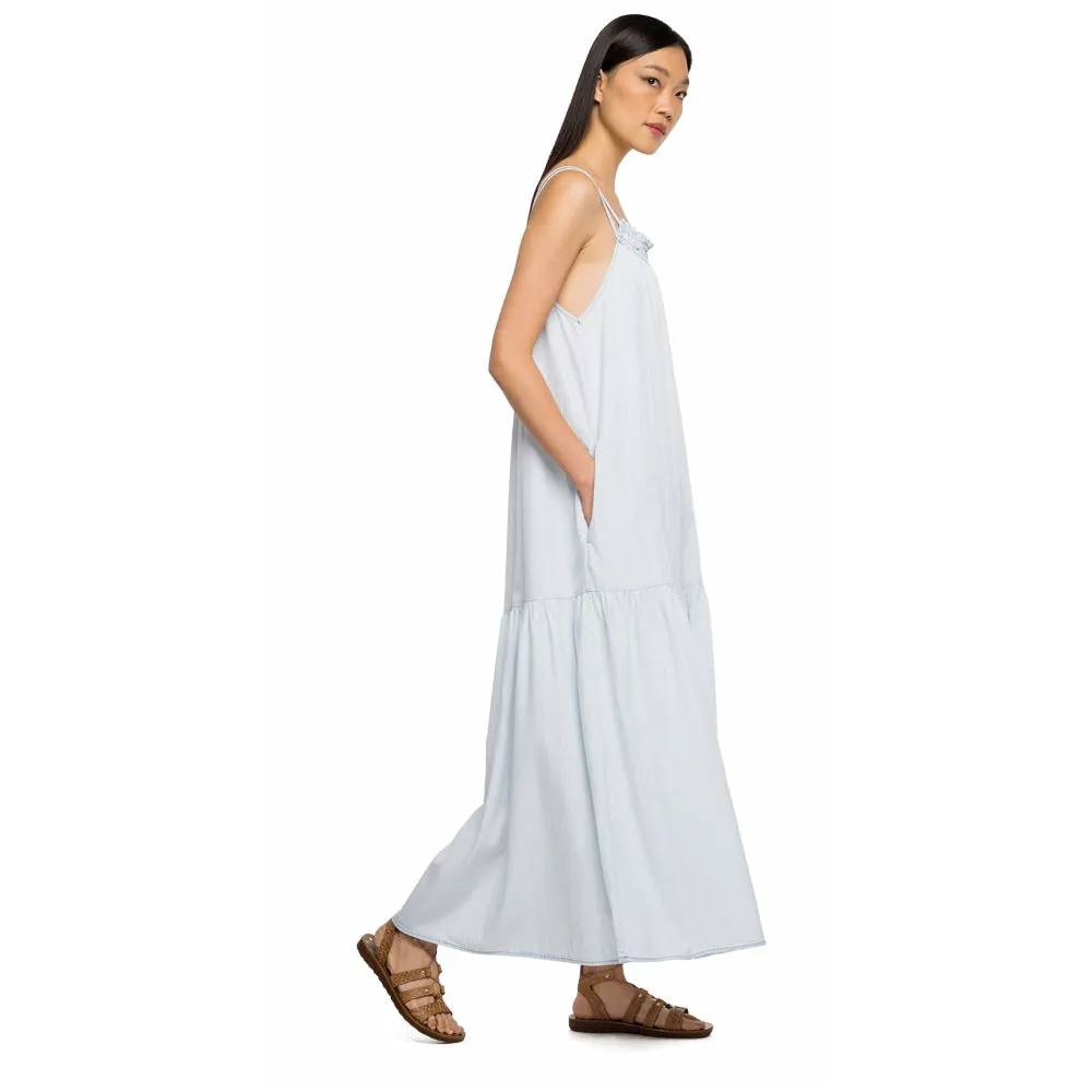 Replay Women's Denim Long Dress