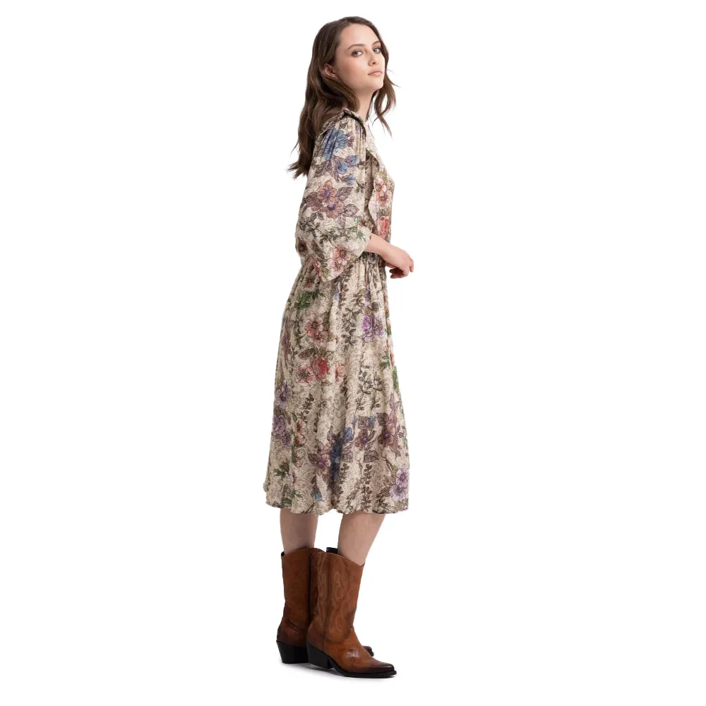 Replay Women's Viscose Floral Printed  Dress