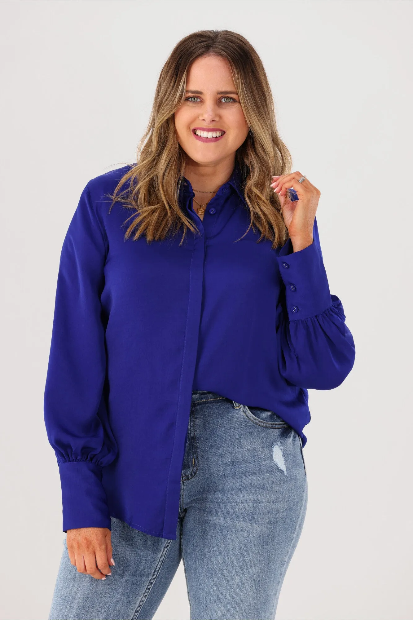 Roseason Farah Blouse Blue
