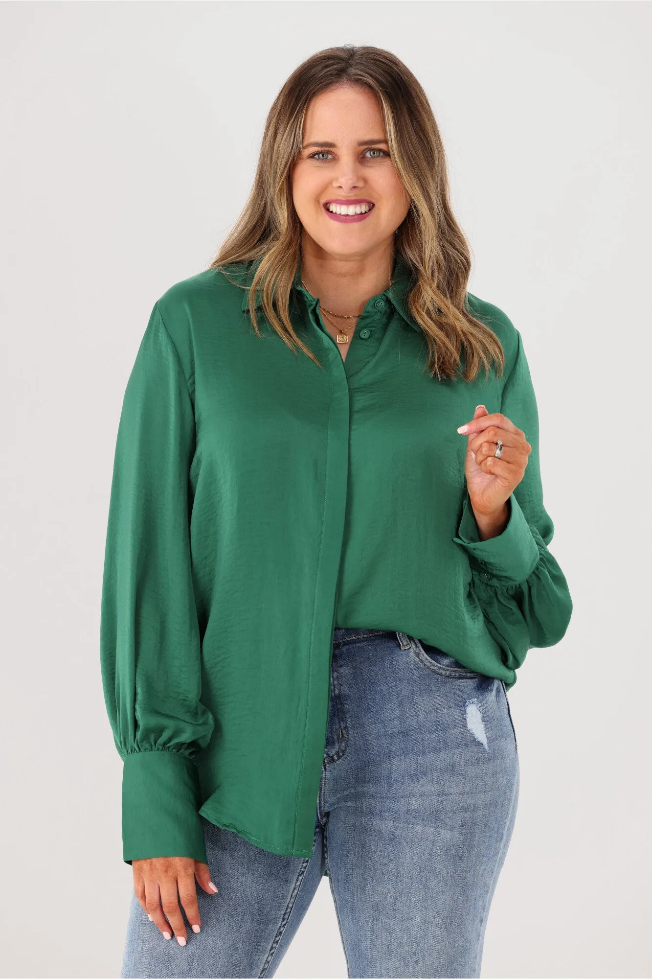 Roseason Farah Blouse Green