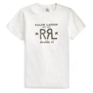 RRL by Ralph Lauren Graphic Logo T-Shirt Paper White