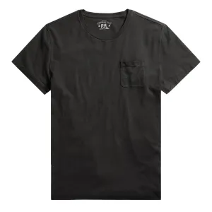 RRL By Ralph Lauren Jersey Pocket T-Shirt Faded Black Canvas