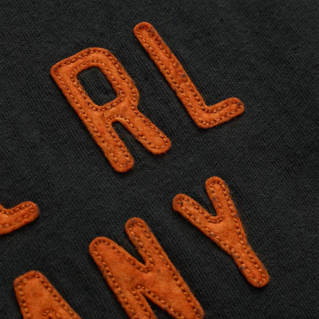 RRL By Ralph Lauren Logo Cotton-Hemp Jersey T-Shirt Faded Black Canvas