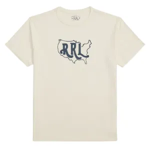 RRL By Ralph Lauren Logo Cotton-Hemp Jersey T-Shirt Warm White