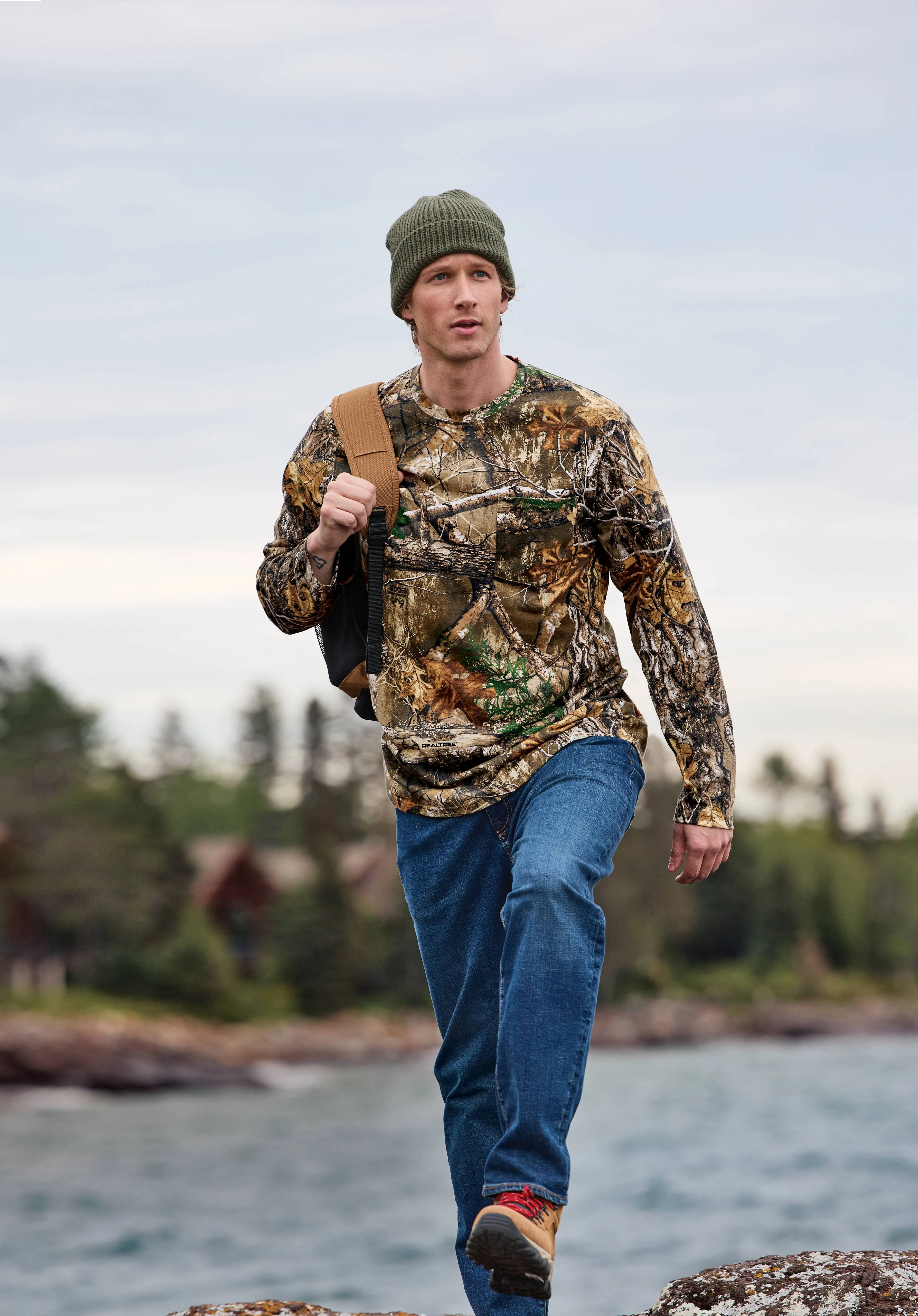 Russell Outdoors Realtree Long Sleeve Pocket Tee