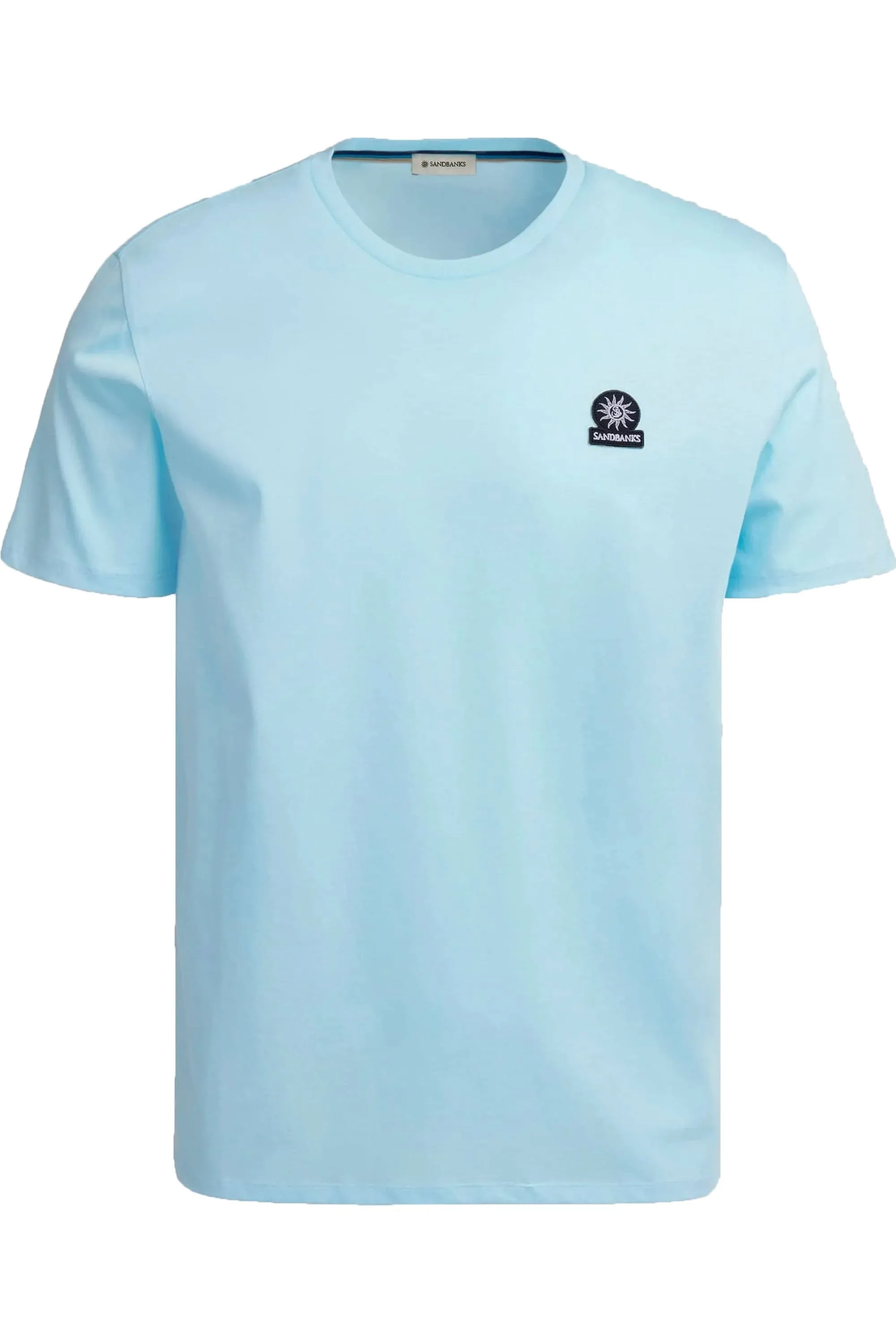 Sandbanks Badge Logo T-shirt Crystal Blue